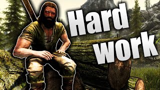 Skyrim but Im just a Woodcutter Part 2 [upl. by Seel823]