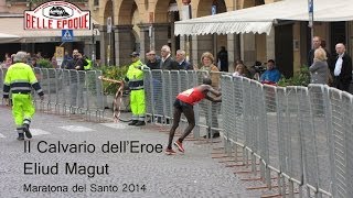 Il Calvario dellEroe Eliud Magut  Padovamarathon  Maratona del Santo 2014 [upl. by Lorelie]