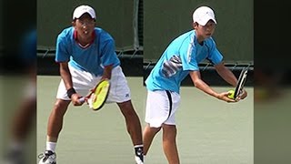 全日本ジュニアテニス選手権13 U18 決勝 萱野靖晃 VS 越智真 [upl. by Nosnev]