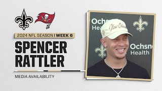 Spencer Rattler on 1st career start vs Buccaneers  New Orleans Saints [upl. by Moitoso534]