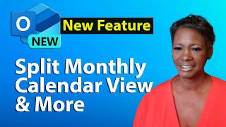 See It All Monthly Outlook Split Calendar View  Visibility Tips [upl. by Denis]