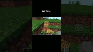 Hot tub 🔥 in Minecraft  mcpe minecraft shorts [upl. by Nurav646]