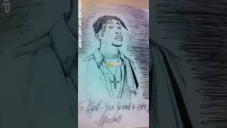 EMINEM DREW THIS TUPAC’S SKETCH HIMSELF 🤯 shorts eminem 2pac fatjoe [upl. by Yro]