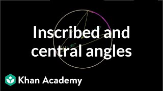 Inscribed angle theorem proof  High School Geometry  High School Math  Khan Academy [upl. by Ahsenik]