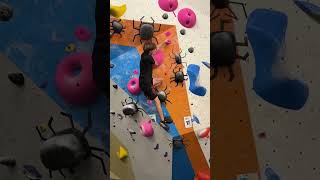 Donut Climb bouldering climbing climbinggym rockclimbing climber climb pullups strong donut [upl. by Onek]