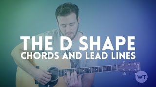 Guitar Lesson Use the D Shape to create chords and lead lines [upl. by Eeramit]