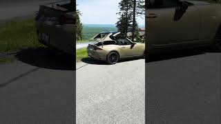 2024 Mazda MX5 Miata RF  Dropping the Targa Top [upl. by Tenaej]