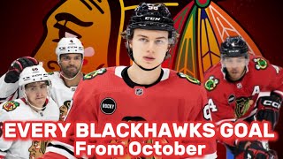 Every Chicago Blackhawks Goals From October 20242025 Regular Season [upl. by Kassel]