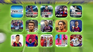 Evolution of PES Mobile 20082022  eFootball 2022 Mobile [upl. by Ulani353]