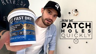 How to Make Quick Work of Wall Holes DAP Fast Dry Spackling [upl. by Darryl]