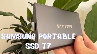 UNBOXING amp HOW TO USE SAMSUNG PORTABLE SSD T7  Pink Gaey 🩷 [upl. by Hersh]