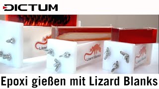 Rohlinge aus Epoxidharz selbst gießen mit Lizard Blanks  Tutorial [upl. by Mansur386]