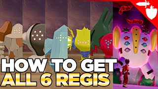 How to Get all 6 Regis in the Crown Tundra Regidrago Regieleki Regigigas Pokemon Sword Shield DLC [upl. by Nomi125]