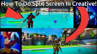 How To Do Split Screen In Creative Fortnite Chapter 2It Actually Worked SplitScreen [upl. by Leibarg]