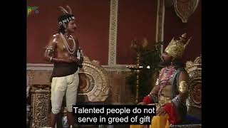 Talented people do not serve in greed of award Eng subtitle Mahabharat Episode 27 [upl. by Kenimod]