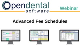 Open Dental Webinar Advanced Fee Schedules [upl. by Moffit]