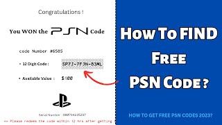 ✅️ How to Get Free PSN Codes in 20232024  This is What I GOT [upl. by Ellehcar]