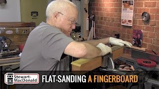 Flatsanding a guitar fingerboard [upl. by Foah]