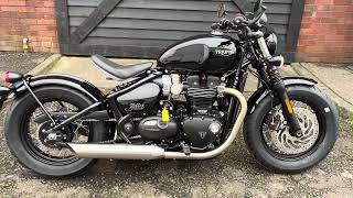 2024 Triumph Bonneville Bobber at West Coast Triumph Glasgow [upl. by Chevy]