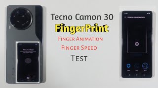 Tecno Camon 30  FingerPrint Full Setup  Finger Lock  FingerPrint Animation  Finger Lock Speed [upl. by Eldredge]