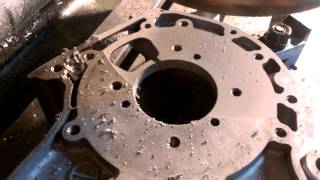 Skiming a Kawasaki F7 case gasket and rotary valve face [upl. by Chuch]