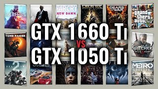 GTX 1660 Ti vs GTX 1050 Ti Benchmarks  Gaming Tests Review amp Comparison  53 tests [upl. by Weinstein538]