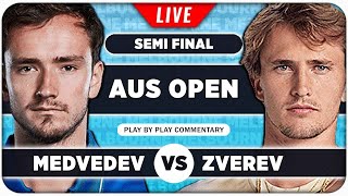 MEDVEDEV vs ZVEREV • Australian Open 2024 SF • LIVE Tennis PlaybyPlay Stream [upl. by Atteiluj]