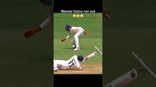 David Warner Funny Run out 🤣🤣 warnerbros cricket india [upl. by Raven]