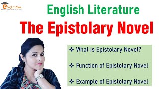 Epistolary Novel  What is Novel  Epistolary Novel in English  Forms of Novel [upl. by Ade]