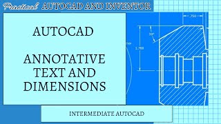 Annotative Text and Dimensions in AutoCAD [upl. by Trebled]