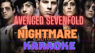 Avenged Sevenfold  Nightmare KARAOKE [upl. by Uzziel]