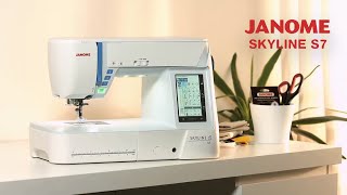 Janome  Skyline S7 Quilting Machine [upl. by Goggin]