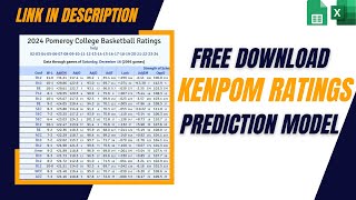 How to Convert KenPom Ratings into a College Basketball Score Prediction  Free Download [upl. by Mou]