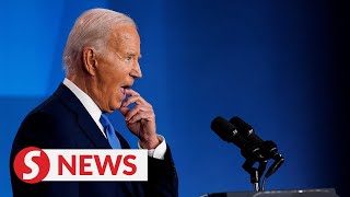 Biden makes a series of verbal gaffes at NATO summit [upl. by Erdman714]