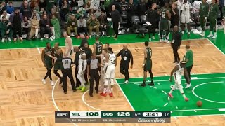 Antetokounmpo Brothers GOT INTO IT with Jaylen Brown amp Marcus Smart 🤬 [upl. by Brebner723]