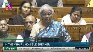 Finance Minister Nirmala Sitharamans Budget Speech  Interim Budget 2024 [upl. by Mahgirb834]