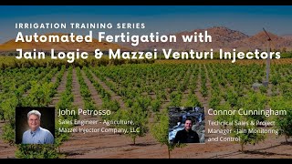 Automated Fertigation with Jain Logic and Mazzei Venturi Injectors [upl. by Perry]