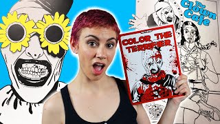 Terrifier 2 Actor Draws Art the Clown horror coloring book amp chatting stream [upl. by Vilberg654]