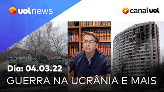 Guerra na Ucrânia últimas notícias usina nuclear motociata de Bolsonaro e mais  UOL News [upl. by Eugirne]