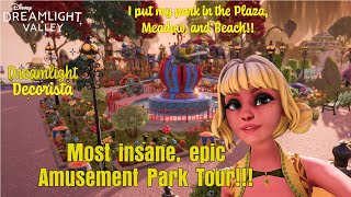 Insane Epic Disney Dreamlight Valley Amusement Park Tour [upl. by Zurciram]