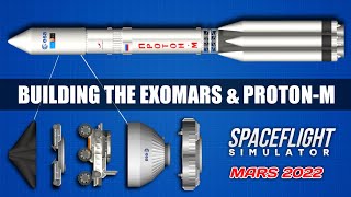 How To Build ProtonM Rocket With ExoMars Rover in Spaceflight Simulator 152 [upl. by Grous]