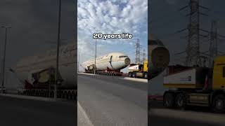 Saudi Arabs aeroplane transport through trucks [upl. by Nnaerb]