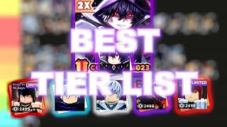 UPDATED THE BEST TIER LIST IN ANIME DIMENSIONS [upl. by Eslek]