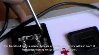 How to install a 10W Solar Battery Charger [upl. by Hawley666]