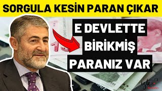 E DEVLETTE BİRİKMİŞ PARANIZ VAR SORGULA AL PARANI [upl. by Mehitable]