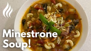 Minestrone Soup Recipe  Tasty and Healthy Vegetable Soup for the Fall [upl. by Dun565]