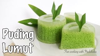 RESEP Cara Membuat Puding Lumut Pandan  Moss Pudding [upl. by Konstance]