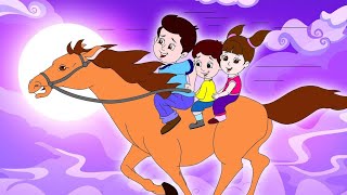 Lakdi ki Kathi  Hindi Rhymes Baby Songs  Kids Songs from Bangla Cartoon [upl. by Rus]