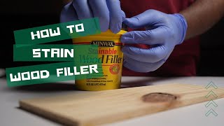 How to Stain Wood Filler Correcty [upl. by Aiuqet228]