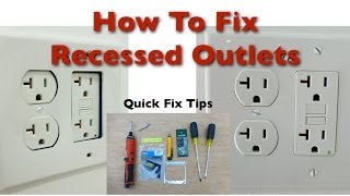 How to Fix Bad Recessed Outlets [upl. by Gosney]